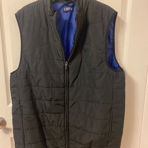 Chaps Men's large black vest
